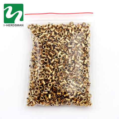 1100 Pcs Beekeeping Tools Italian Bee Beehive Nest Box Threading Hole Bees Nest Box Nest Foundation Copper Eye Hive Copper Eyes
